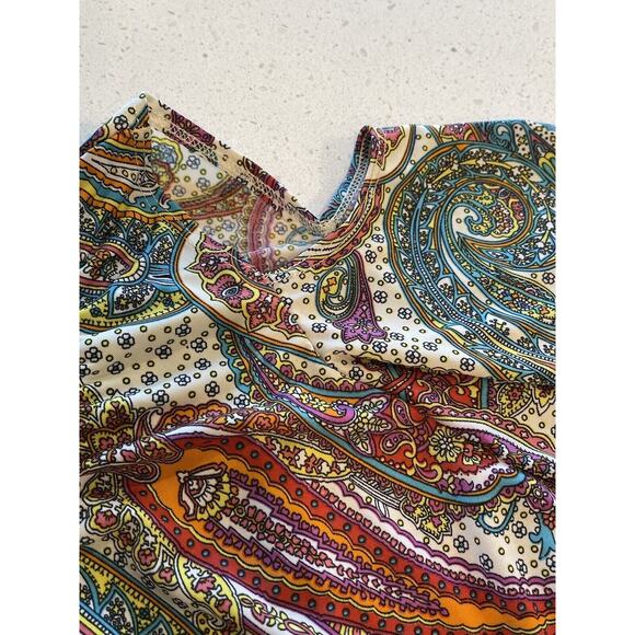 STAR VIXEN Multicolor Paisley Women’s 2X Cold Shoulder Blouse - Picture 15 of 16